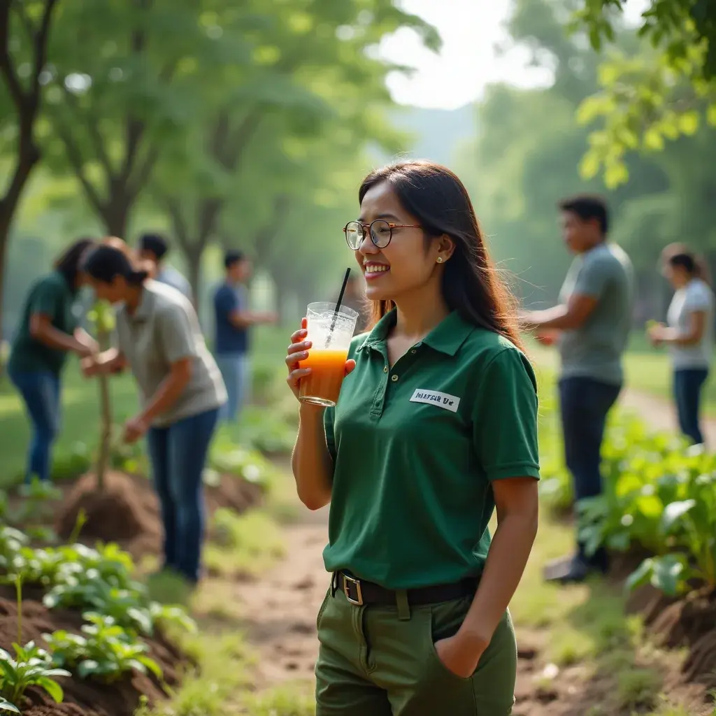 Modern office environment